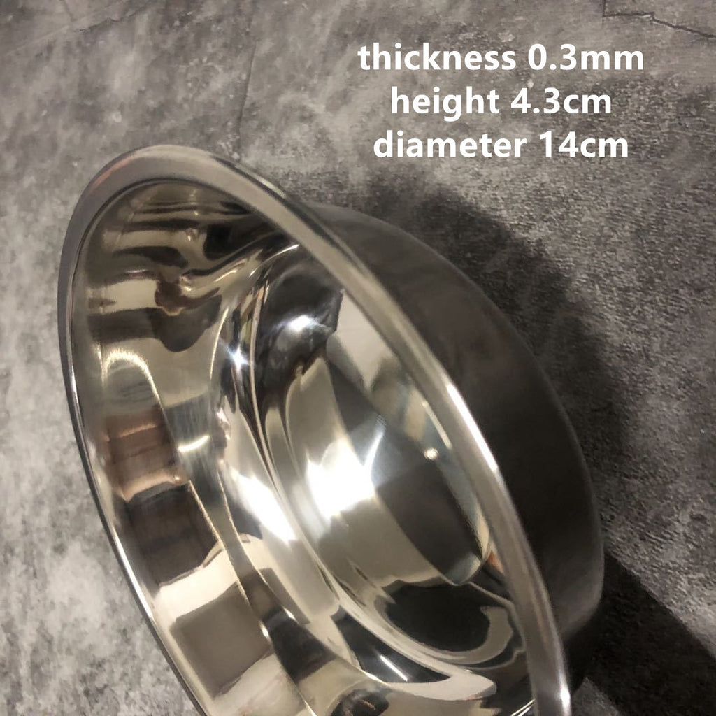 Stainless Steel Tilted Cat Bowl, 200 Milliliters, for cats.