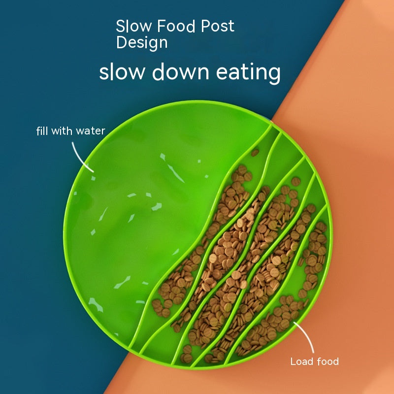 Silicone Slow-Lick Feeding Plate, for dogs and cats.