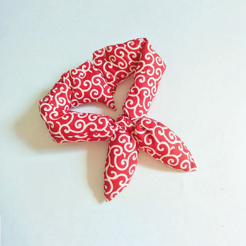 Japanese-Style Print Dog Collar in Soft Cotton, for dogs.