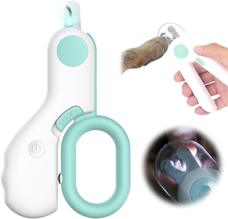 LED Light Pet Nail Clippers, for dogs and cats.