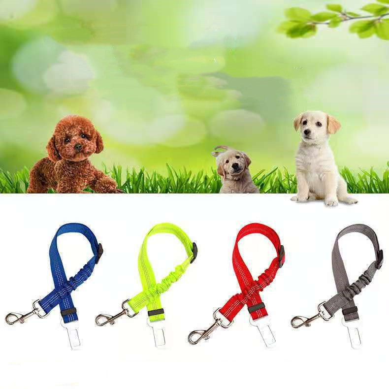 Cushioned Reflective Dog Car Seat Belt, Adjustable