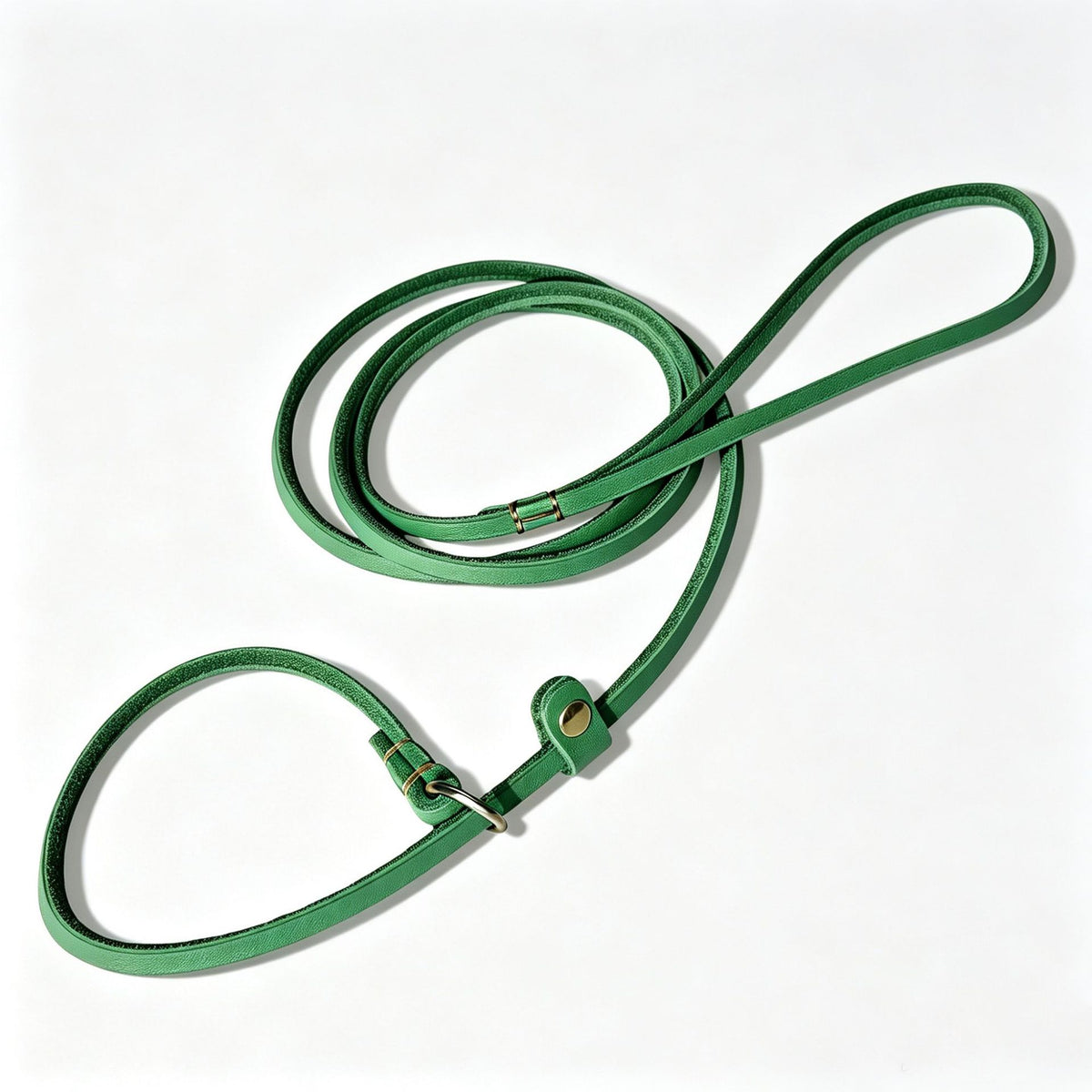 Braided Cowhide Leather Training Leash, for dogs.