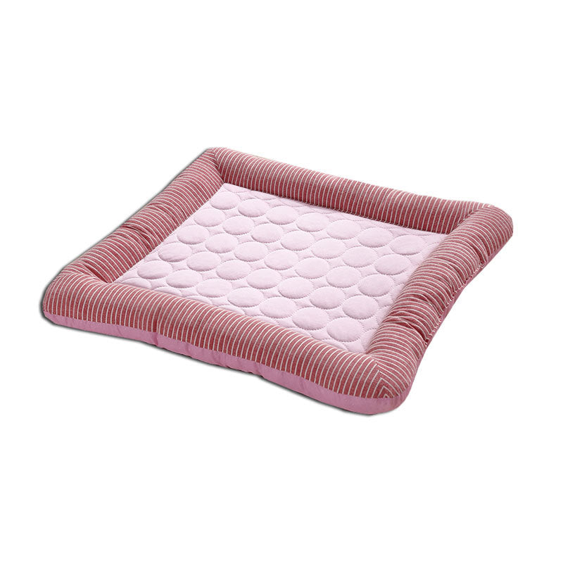 Pet Cooling Pad Bed For Dogs Cats Puppy Kitten Cool Mat Pet Blanket Ice Silk Material Soft For Summer Sleeping  Blue Breathable - kindoPet