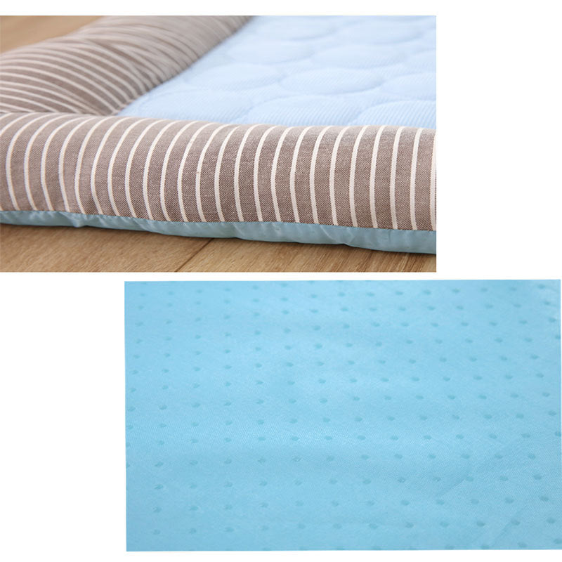 Pet Cooling Pad Bed For Dogs Cats Puppy Kitten Cool Mat Pet Blanket Ice Silk Material Soft For Summer Sleeping  Blue Breathable - kindoPet