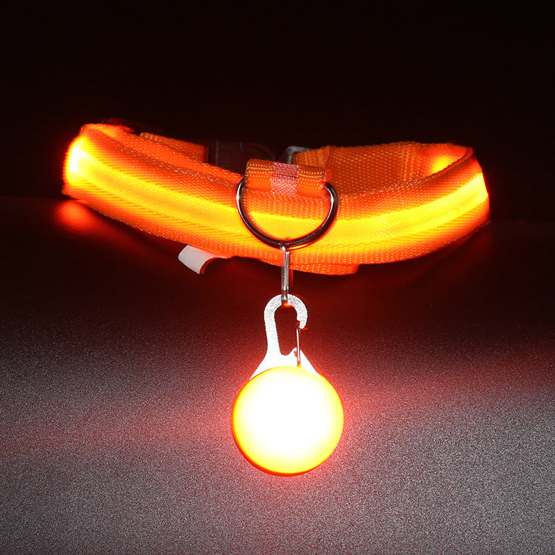 Light-Up Dog Collar Sized by Weight, XS to XXL, for dogs.