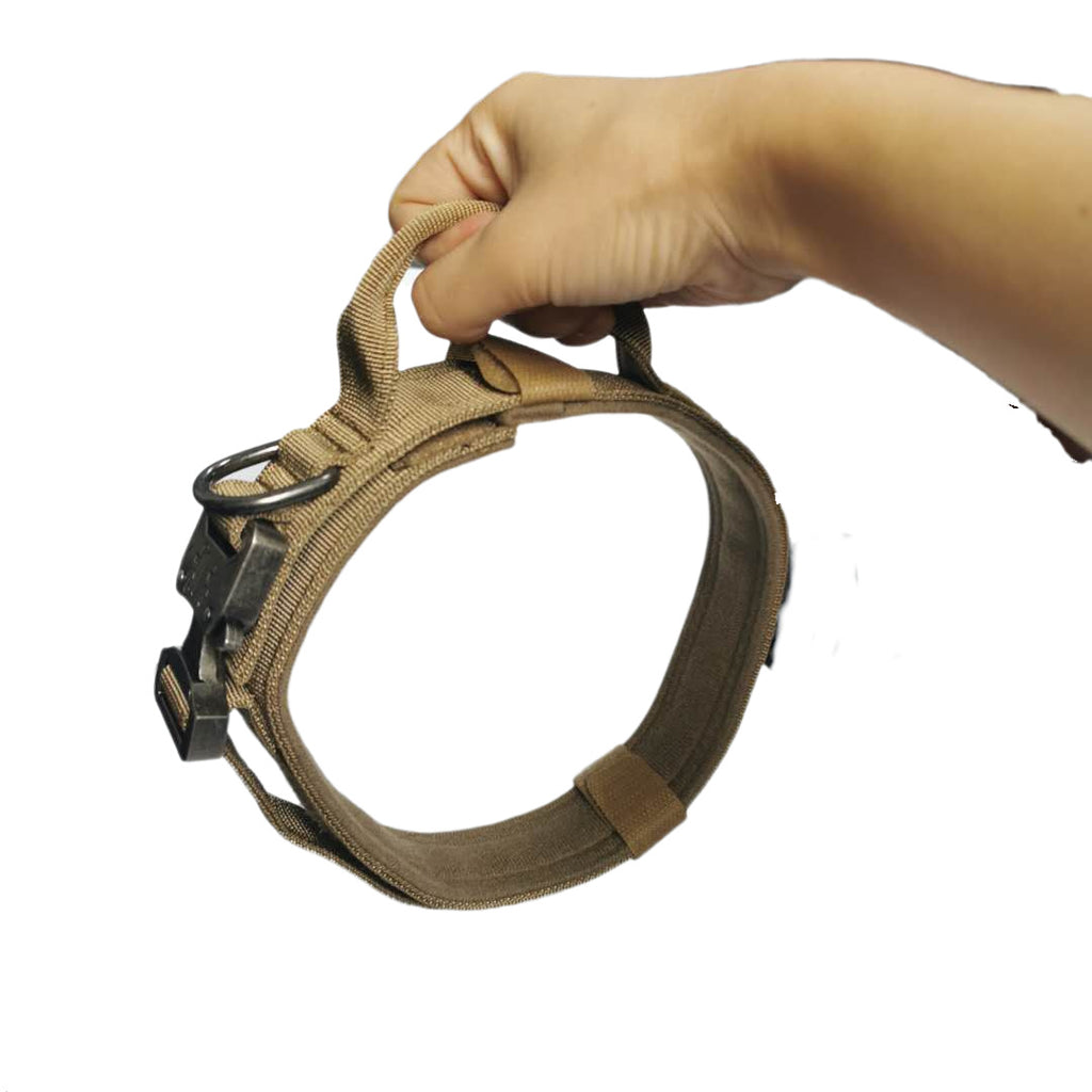 Tactical-Style Cotton Training Collar, for dogs.
