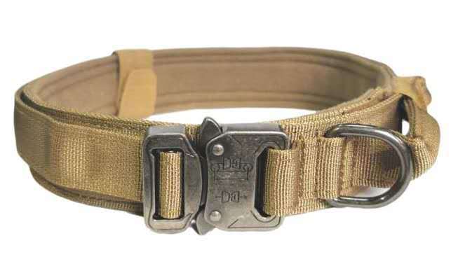 Tactical-Style Cotton Training Collar, for dogs.