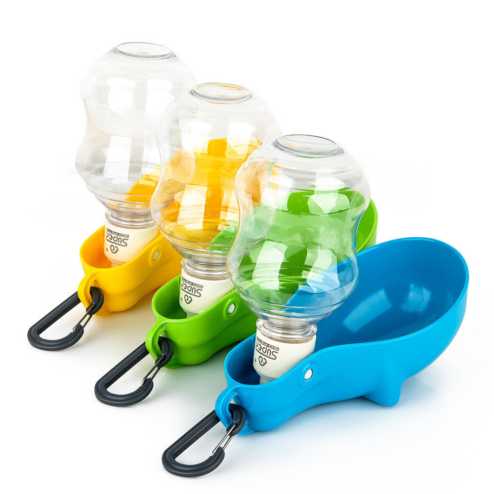 Portable Drinking Bottle with Removable Top for Dogs and Cats