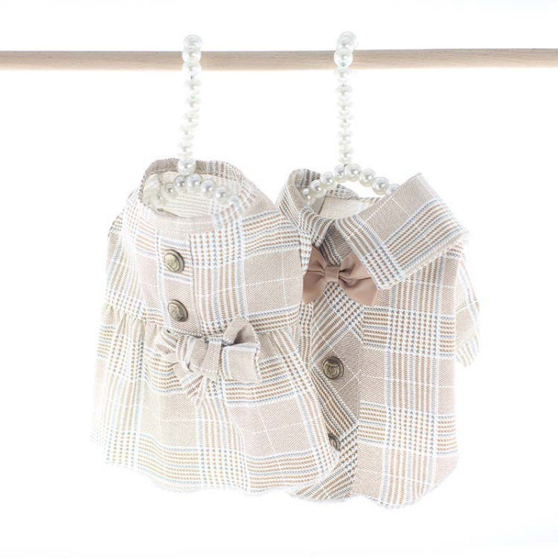 British-Style Khaki Dress Costume, for dogs and cats.