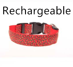 Rechargeable LED Safety Collar, for dogs.