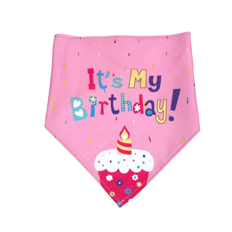Dog Birthday Triangle Bandana for Photos and Parties, for dogs.