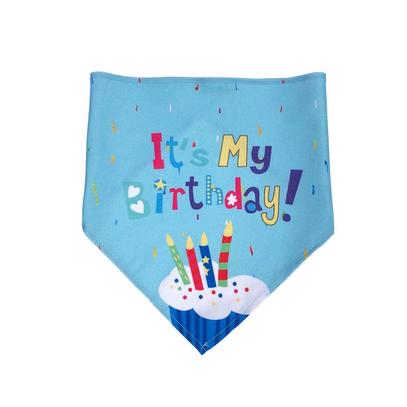 Dog Birthday Triangle Bandana for Photos and Parties, for dogs.