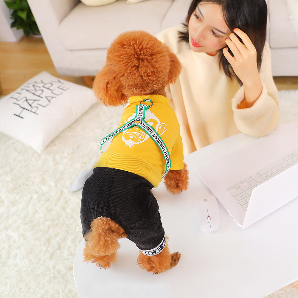 Padded Four-Leg Winter Coat, for dogs.