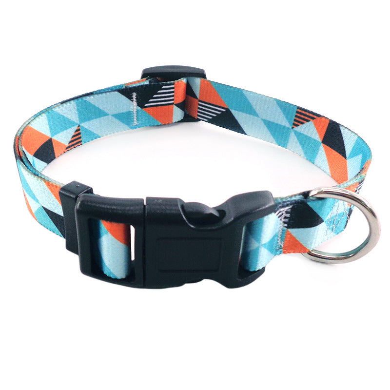Bohemian Print Dog Collar in Three Sizes and Colors, for dogs.