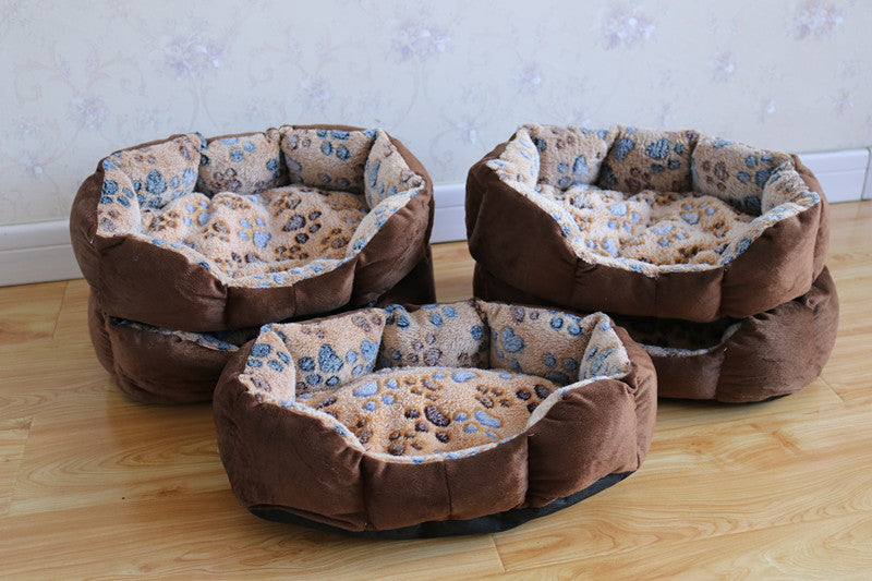 Octagonal Lamb Wool Pet Nest, for dogs and cats.