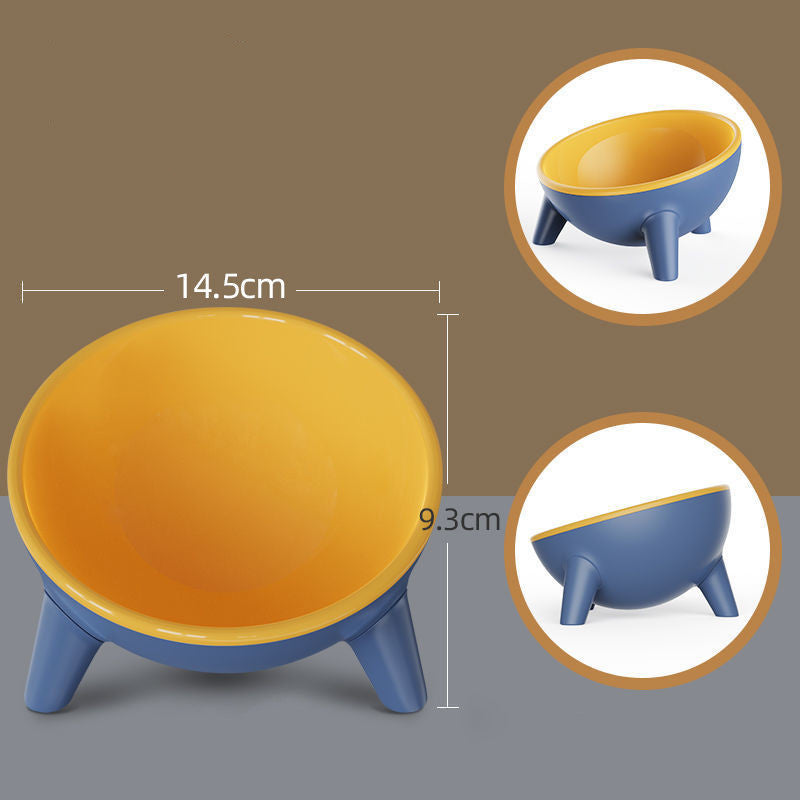 Elevated Tilted Pet Bowl with Stand for Dogs and Cats