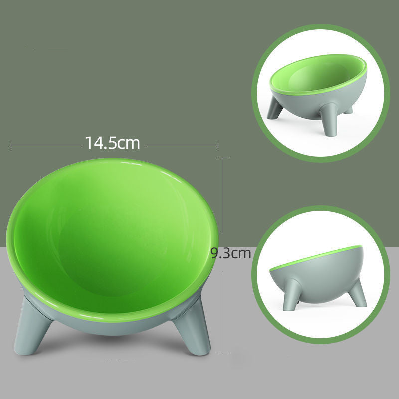 Elevated Tilted Pet Bowl with Stand for Dogs and Cats