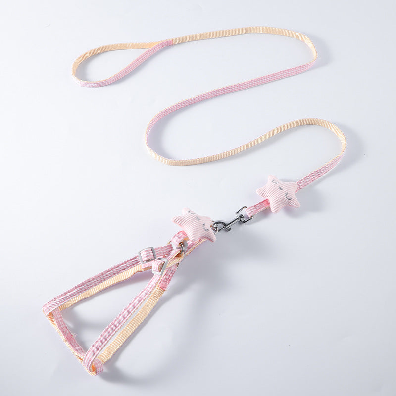 Starfish Print Nylon Leash, for dogs.