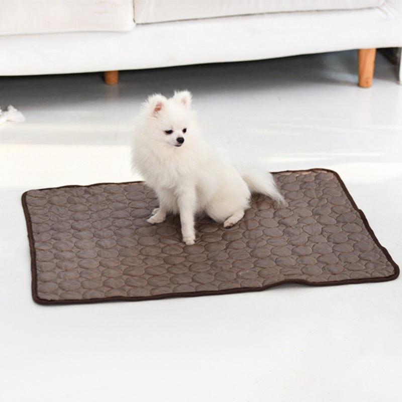 Foldable Summer Cooling Ice Silk Mat for Pets