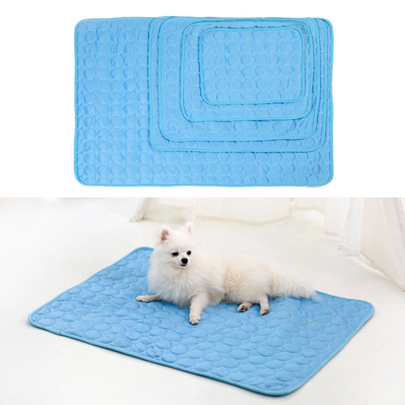 Foldable Summer Cooling Ice Silk Mat for Pets