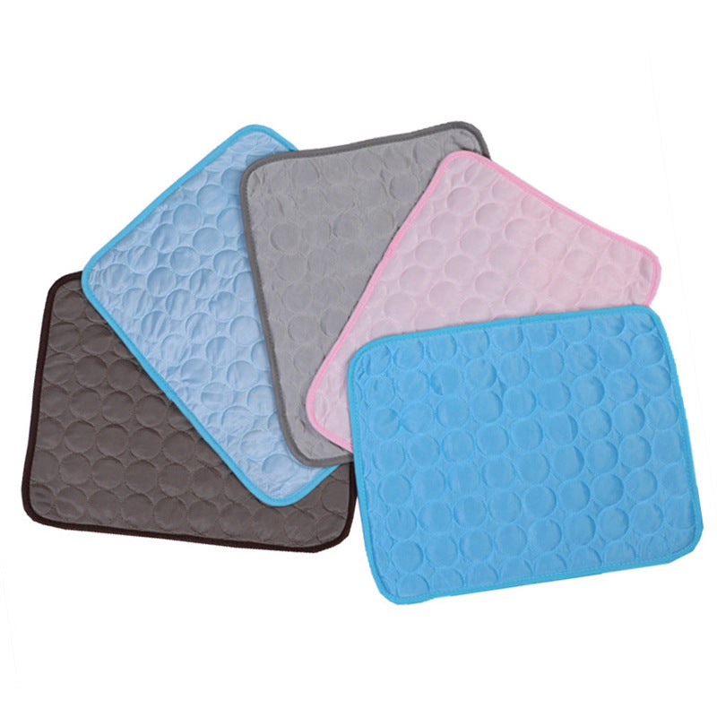 Foldable Summer Cooling Ice Silk Mat for Pets