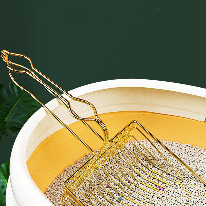 Large Stainless Steel Litter Scoop, for cats.