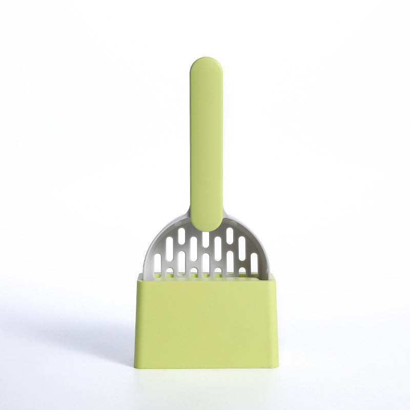 ABS Cat Litter Scoop with Storage Base, 26.6 cm, for cats.