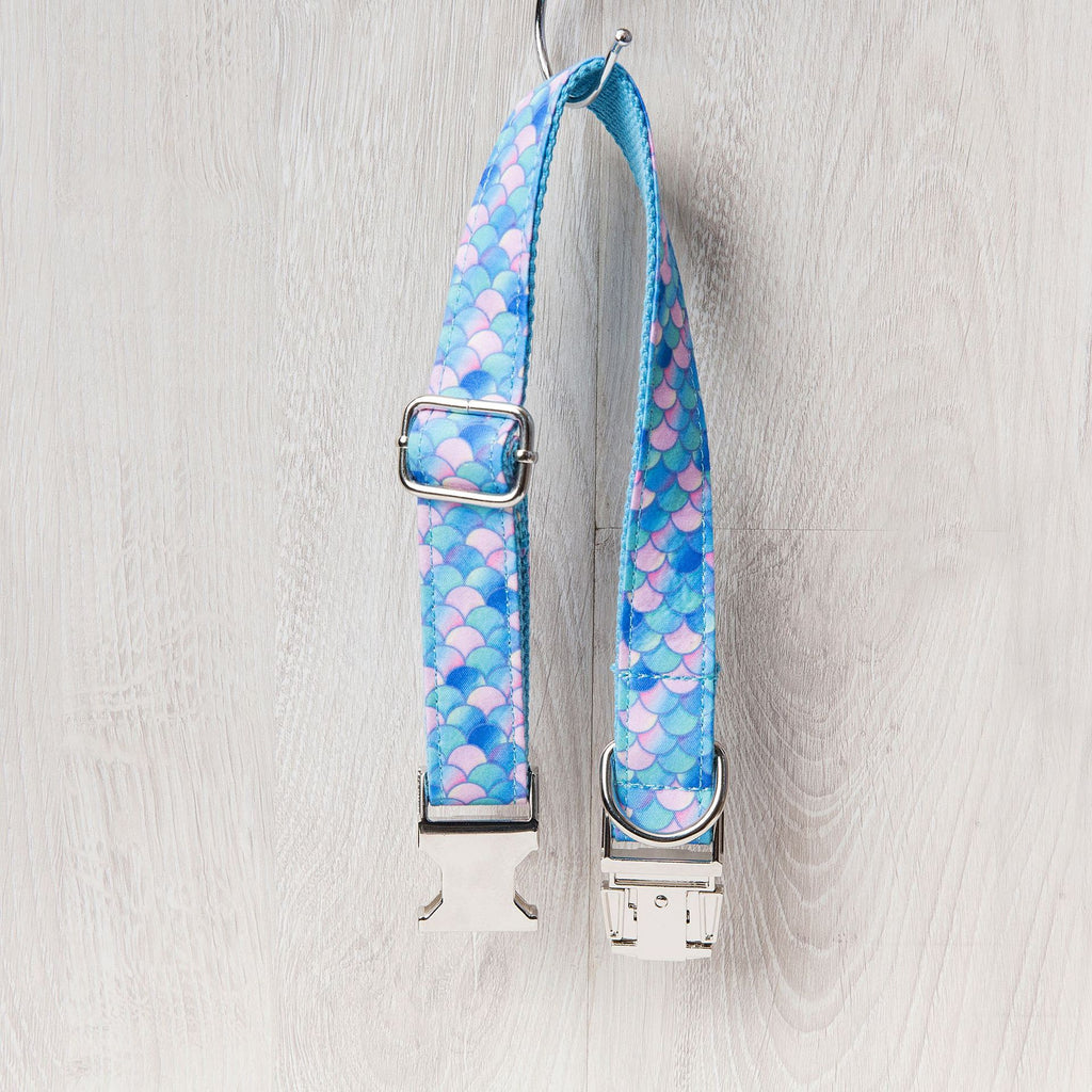 Mermaid Print Polyester Collar, for dogs and cats.