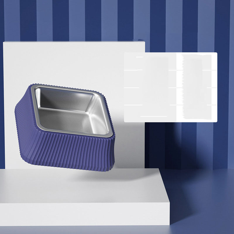 Separable Two-Piece Stainless Steel Food Bowl, for dogs and cats.