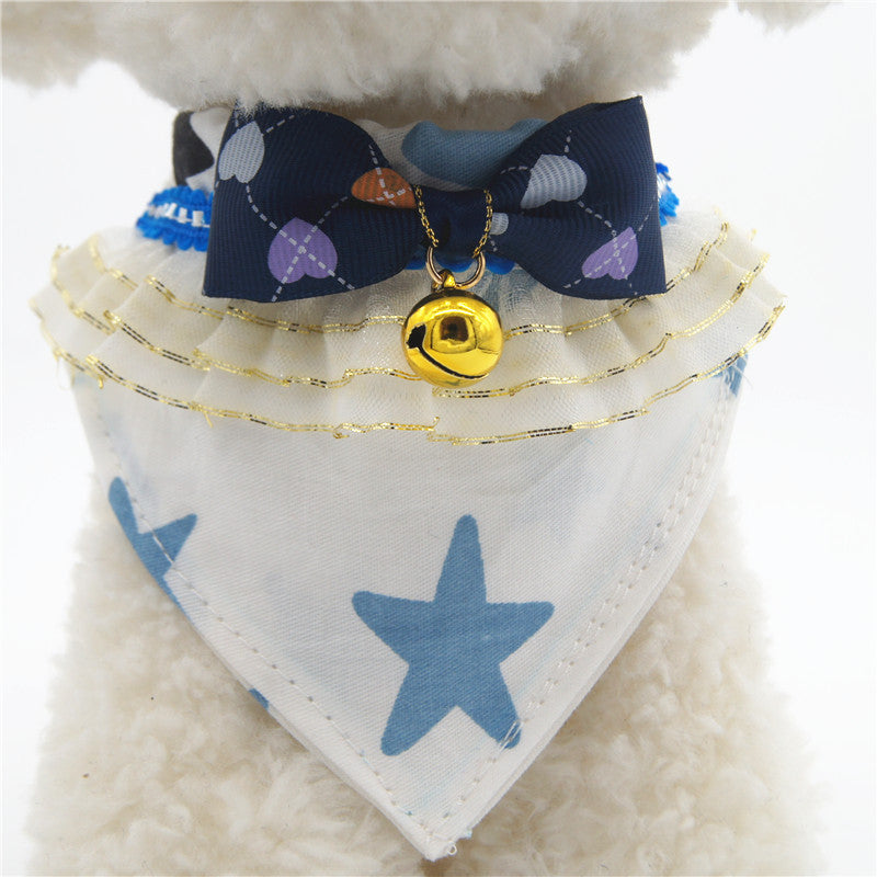 Detachable Bow Tie Cloth Collar, for dogs.