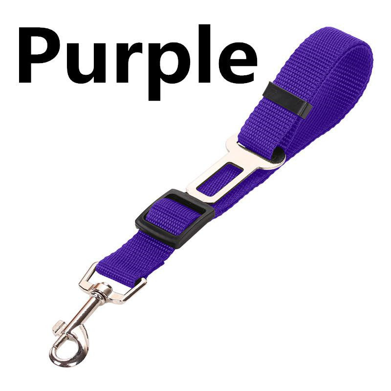 Adjustable Nylon Car Seat Belt Leash, for dogs.