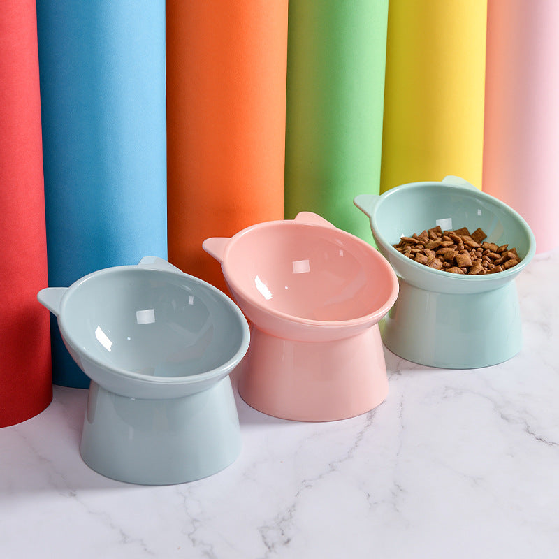 Raised Angled Feeding Bowl, for dogs and cats.