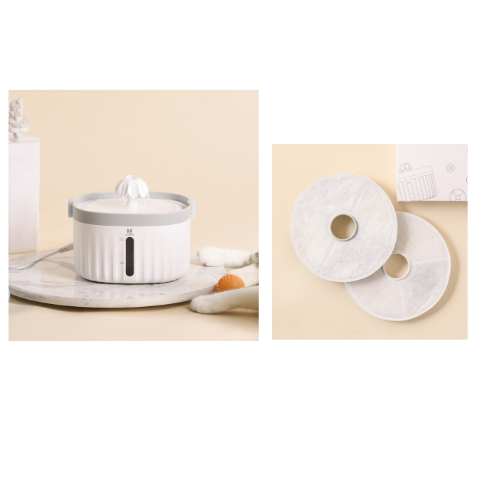 Electric Pet Water Fountain with Filter Element, for cats.