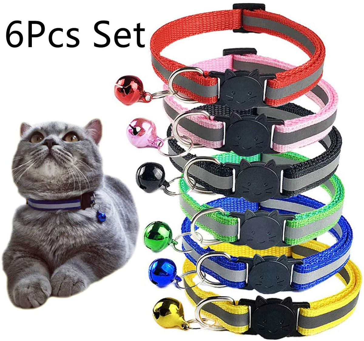 Reflective Bell Collar, for cats.