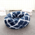 Round Plush Pet Bed, for dogs and cats.