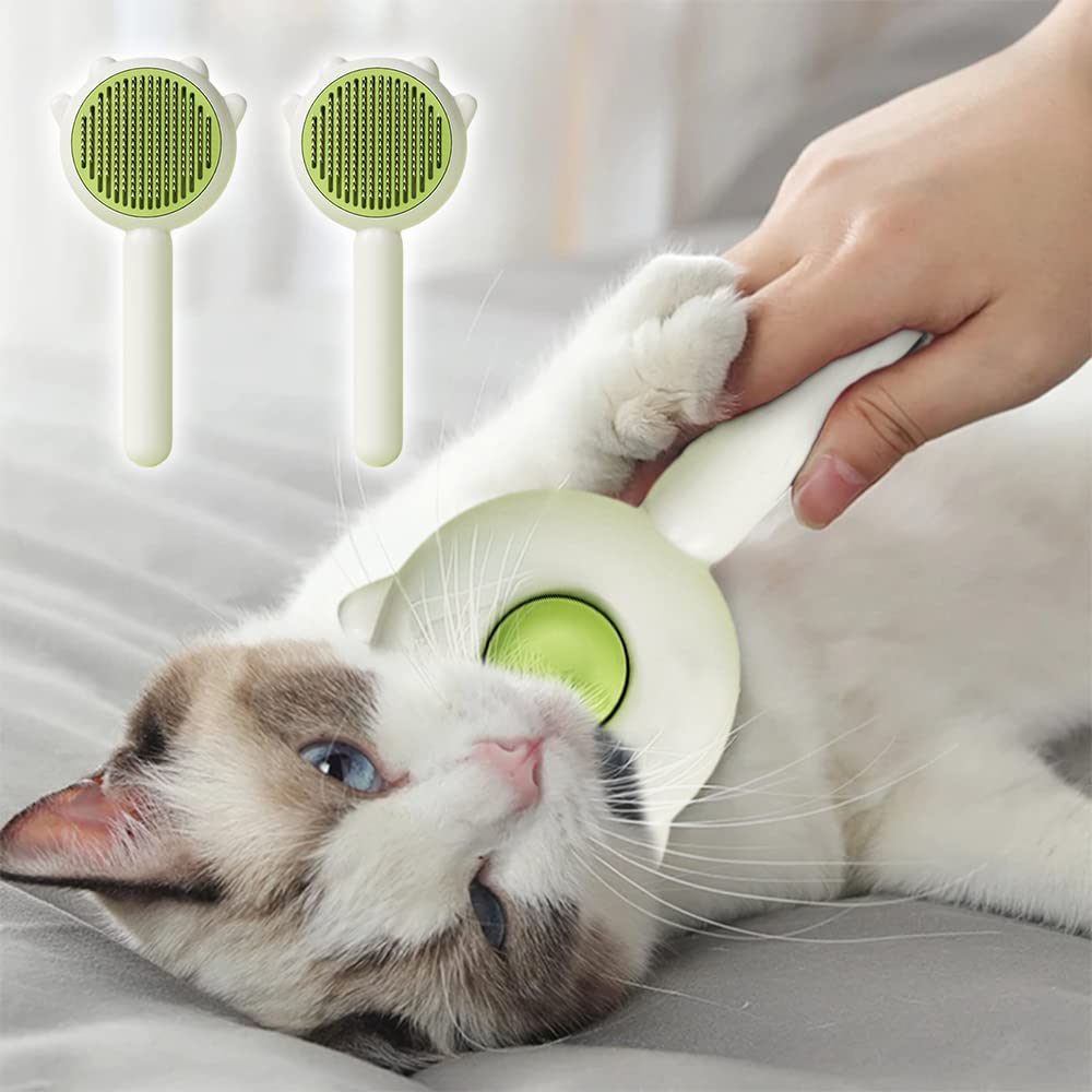 One-Touch Release Deshedding Brush, for dogs and cats.