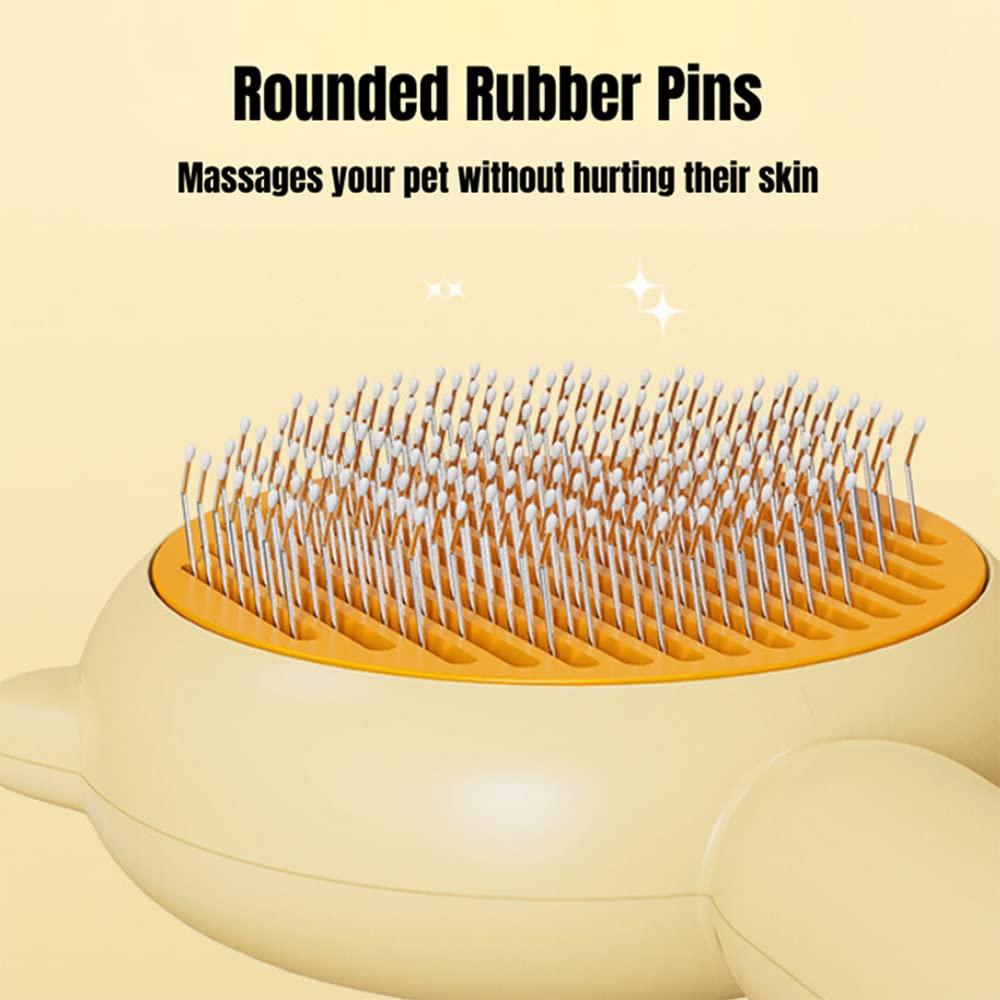 One-Touch Release Deshedding Brush, for dogs and cats.