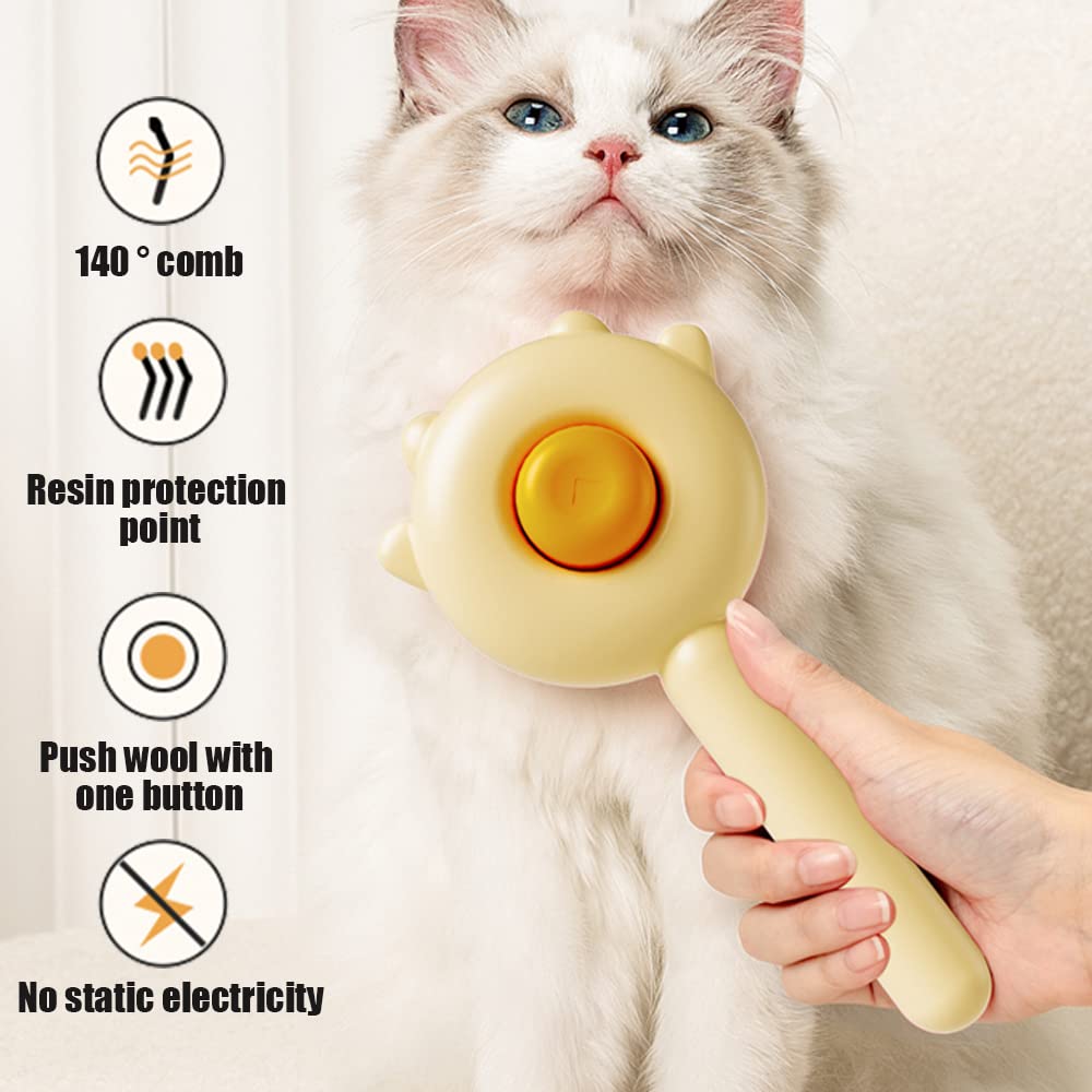 One-Touch Release Deshedding Brush, for dogs and cats.