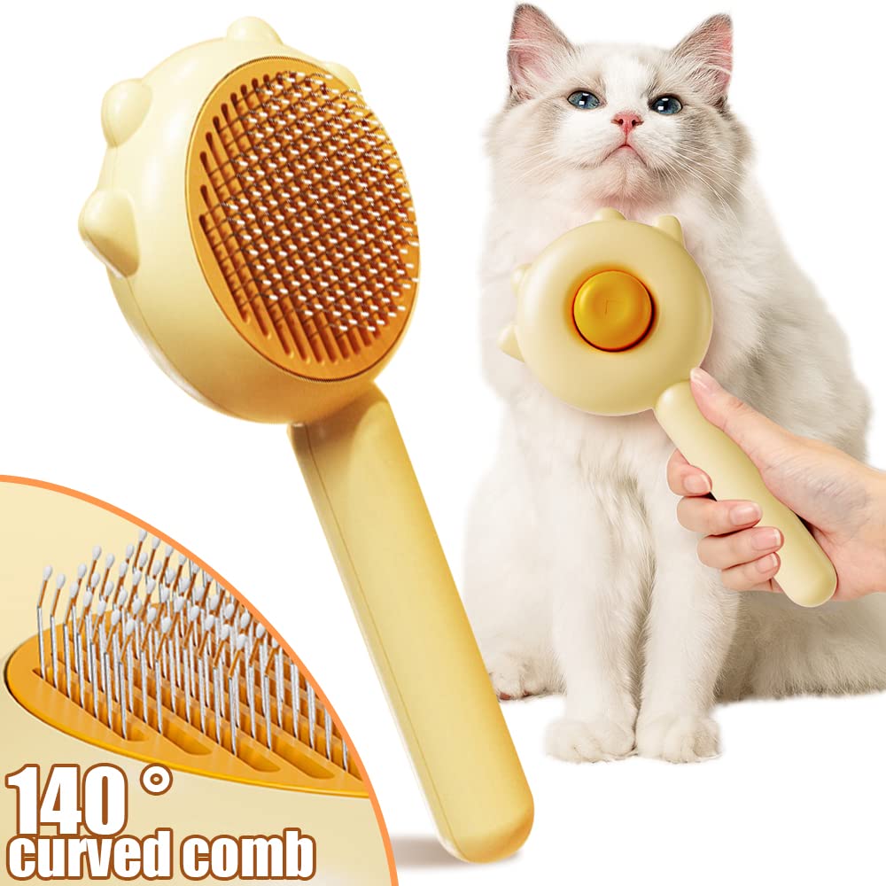 One-Touch Release Deshedding Brush, for dogs and cats.