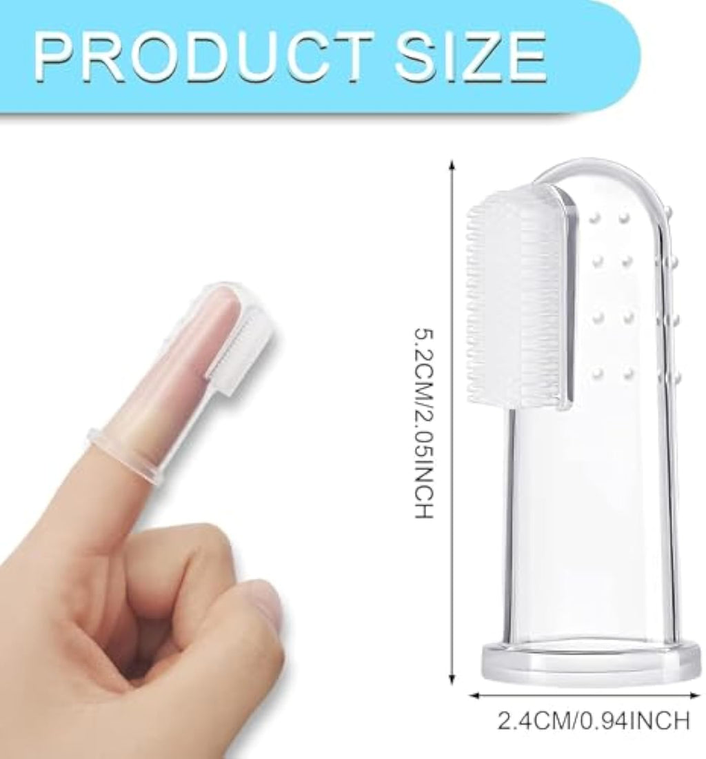 Silicone Finger Toothbrush, for dogs and cats.