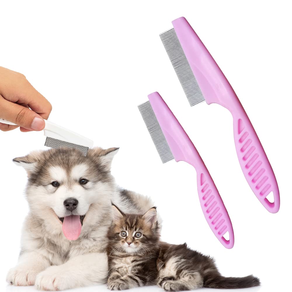 Fine-Tooth Grooming Comb for Tear Stains, S or L, for dogs and cats.
