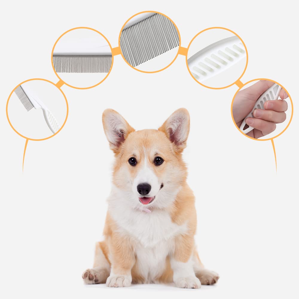 Fine-Tooth Grooming Comb for Tear Stains, S or L, for dogs and cats.
