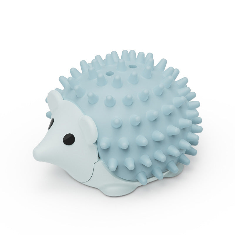 Wall-Corner Cat Self-Groomer with Massage Comb, for cats.