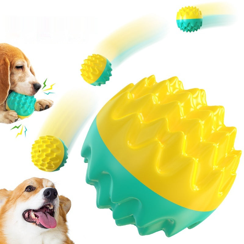 Squeaky Toothbrush Teether Ball Chew Toy, for dogs.