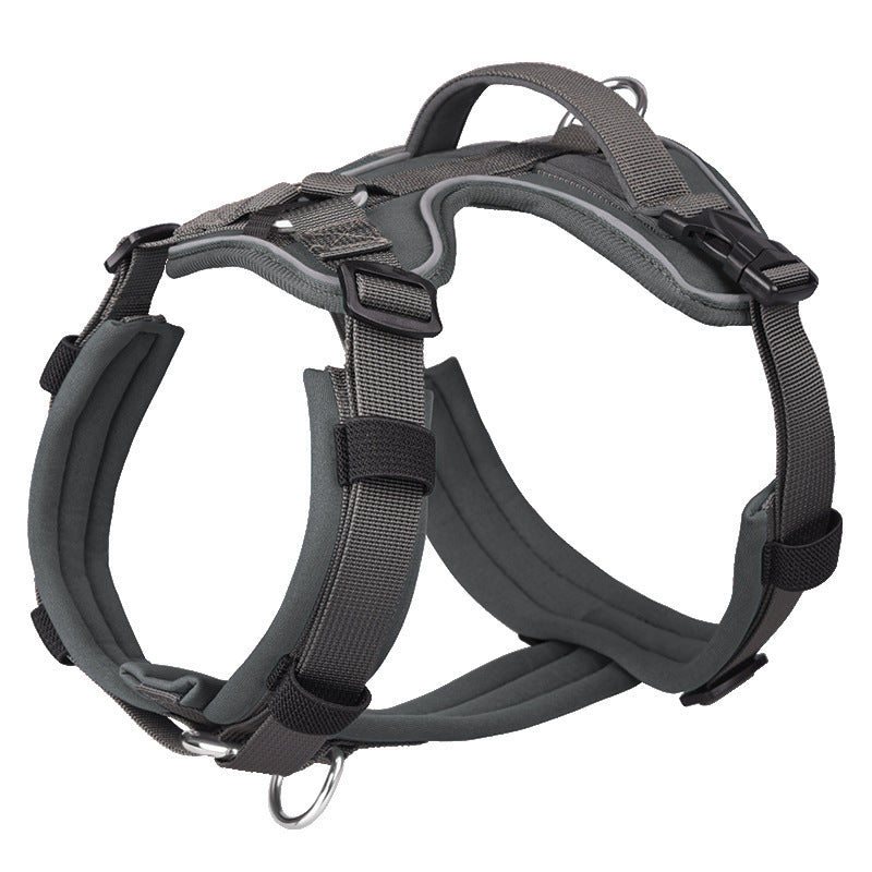 Breathable Mesh Vest Harness with Reflective Trim, for dogs.