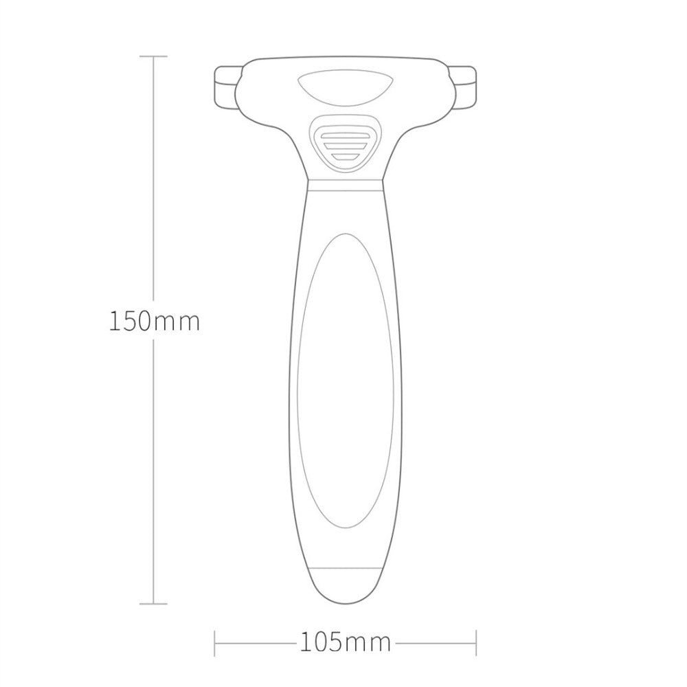 Stainless Steel and ABS Pet Grooming Comb for Dogs and Cats
