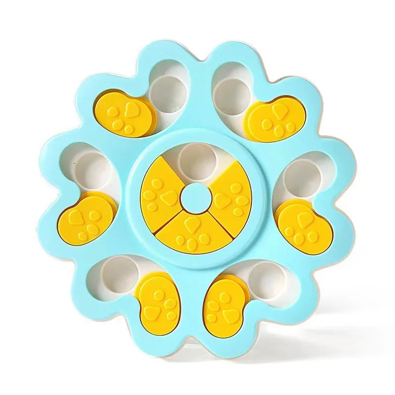 Flower-Shaped Slow Feeder Puzzle Bowl, for dogs.
