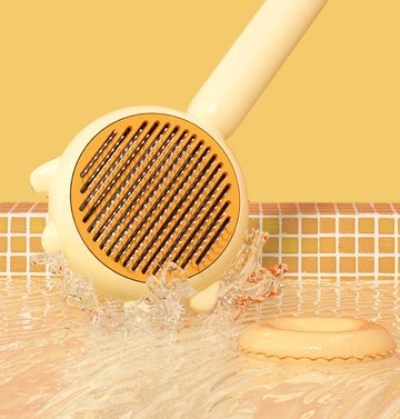 Pet Massage Grooming Brush – Hair Removal Comb for Cats & Dogs – lifestyle photo