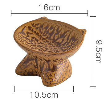 High-Fired Porcelain Feeding Bowl, for dogs and cats.