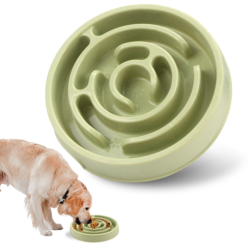 Slow-Feed Bowl with Raised Pattern, for dogs and cats.